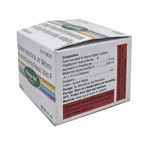 piozar mf 15/500mg tablet 10's